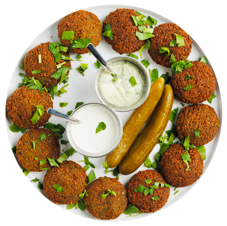 12 falafels $15 (GF)