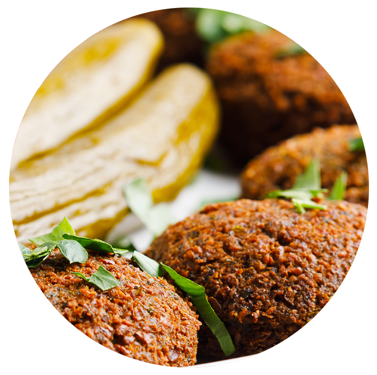 6 falafels $8 (GF)